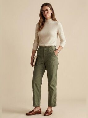 Levis Ribcage Straight Olive Green Cargo Pant NWT Size 31